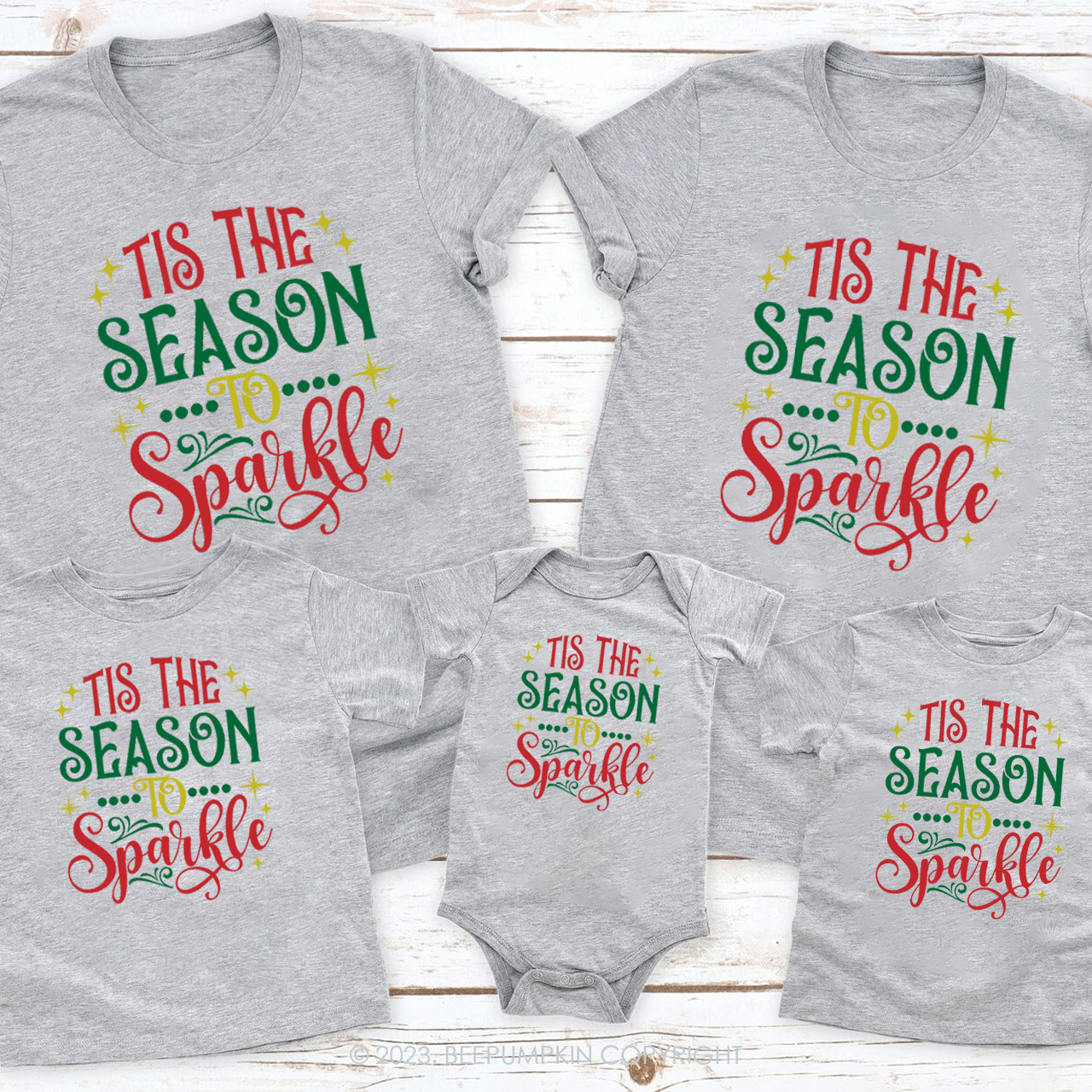 Tis The Season To Sparkle Special Family Matching Shirts