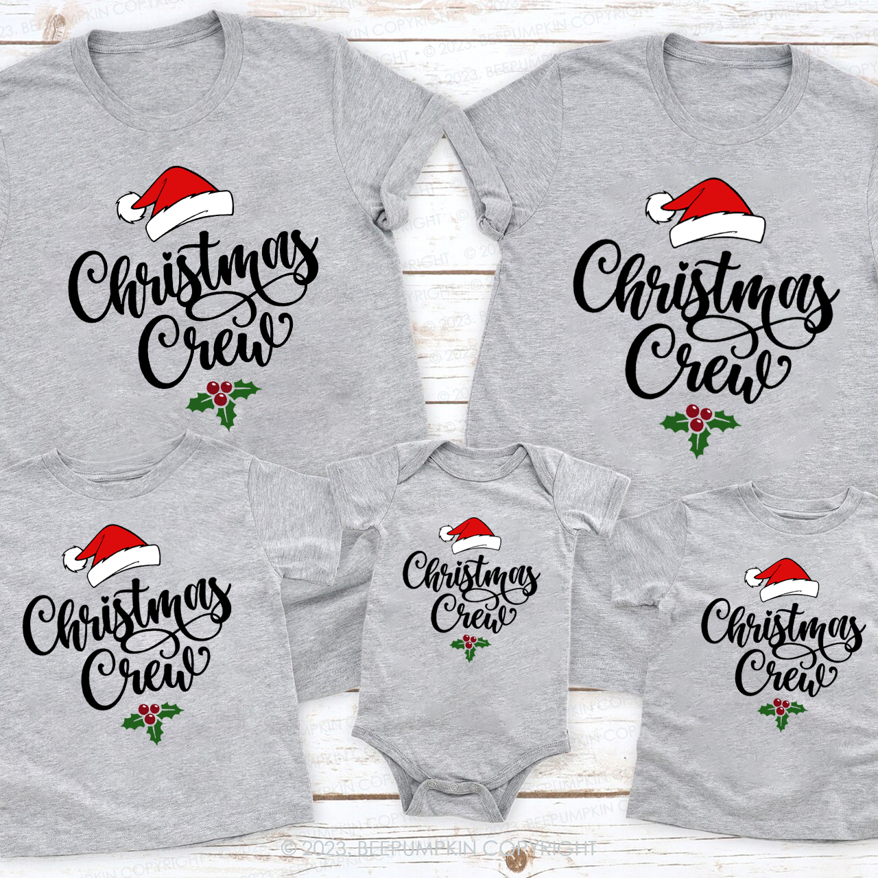 Christmas Crew Family Matching Vacation Shirts