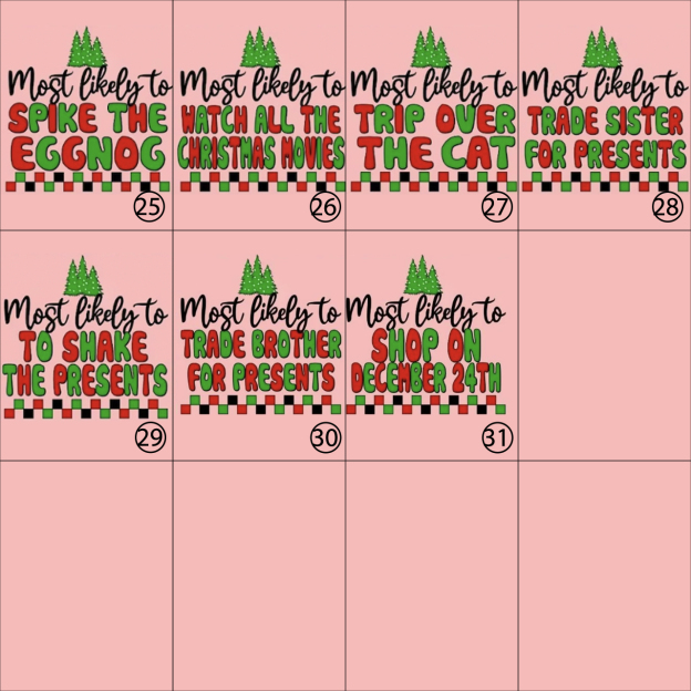 Most Likely To Family Gifts Matching Christmas Pajamas