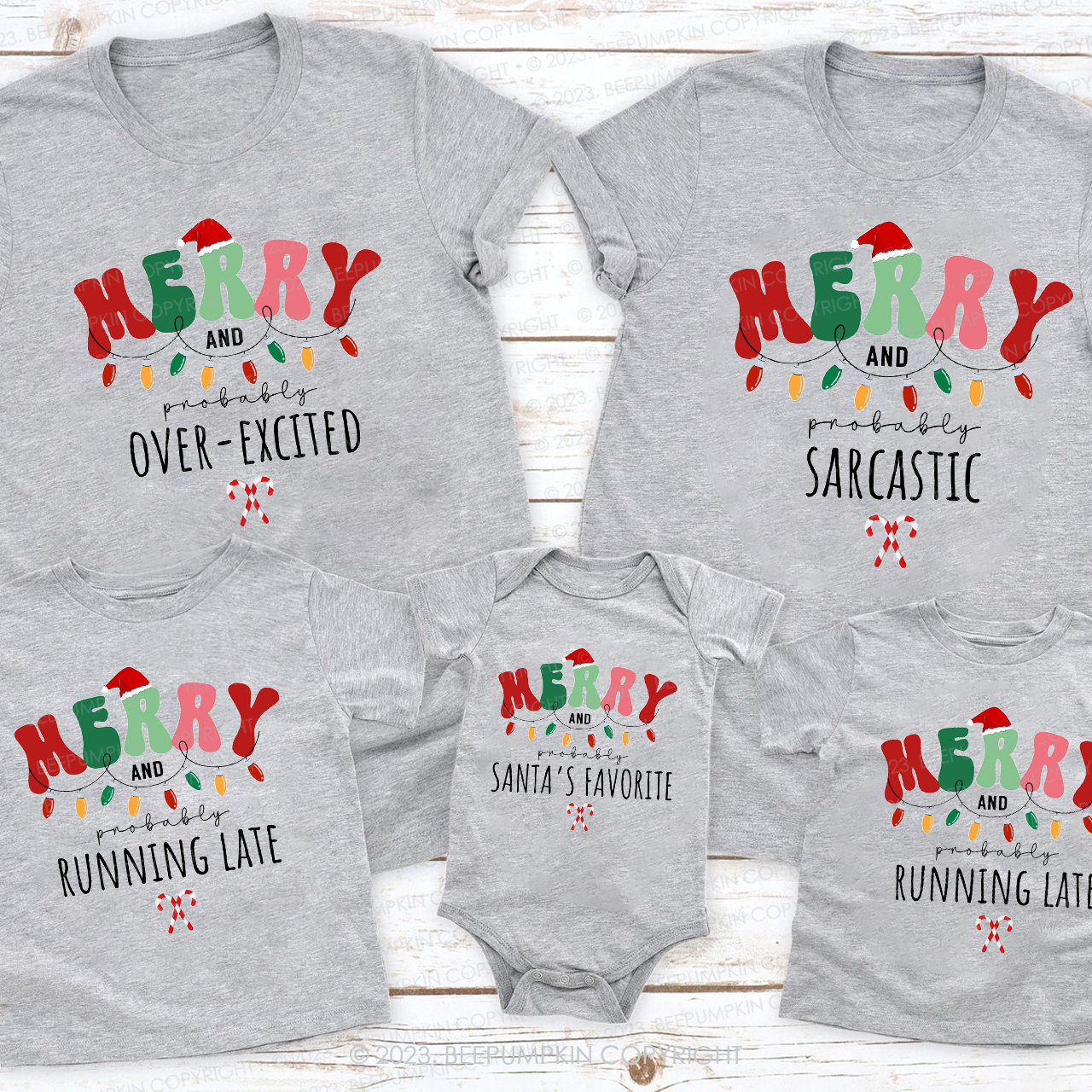 [Copy]Personalized Tropical Beach Christmas Matching Shirts