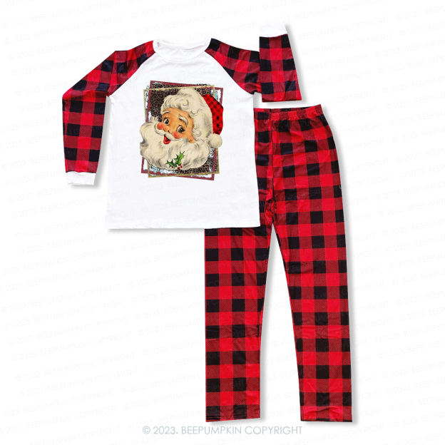 Retro Christmas Old Fashioned Santa Claus Pajamas