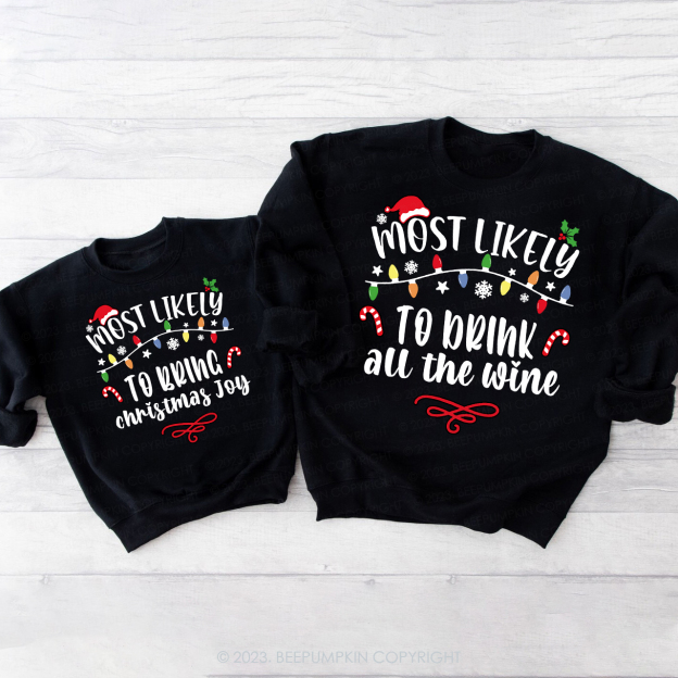 60 Quotes Most Likely And Custom Family Christmas Sweatshirts 2023