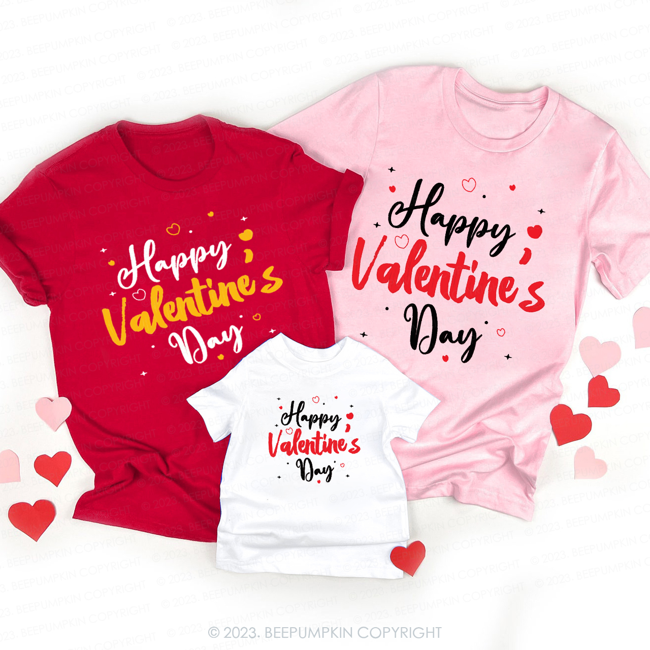 Sky Full of Love Valentines Day Family Matching Shirts