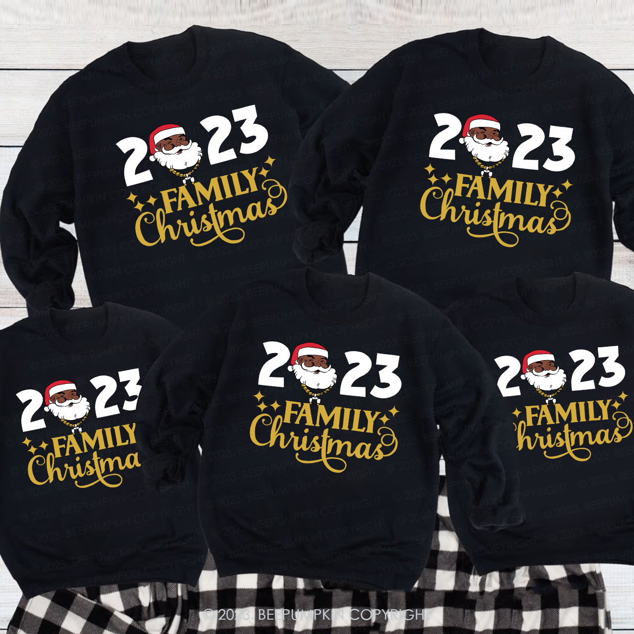 Santa Family Christmas 2023 Party Sweatshirts