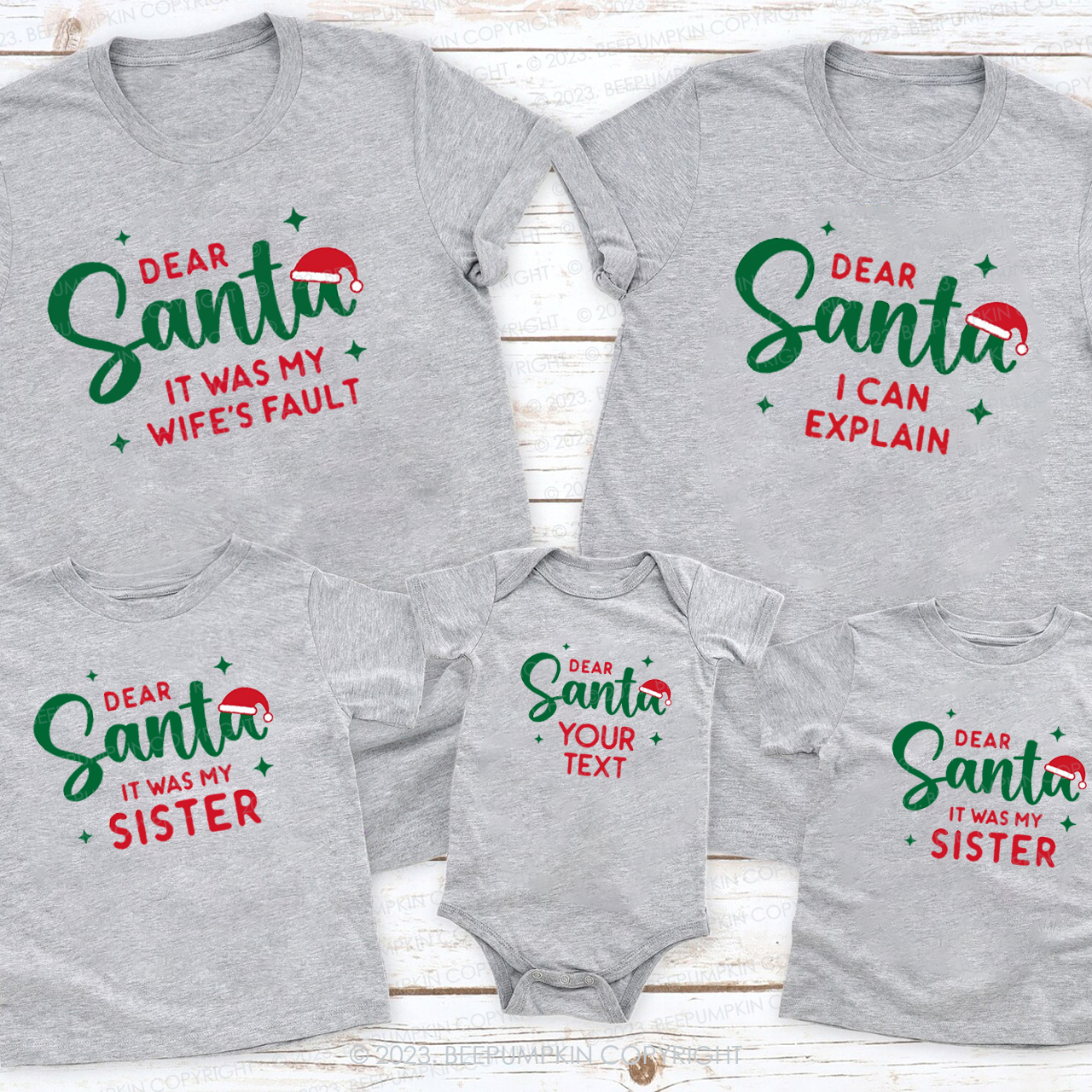 46 Quotes Dear Santa Christmas Family Matching Shirts
