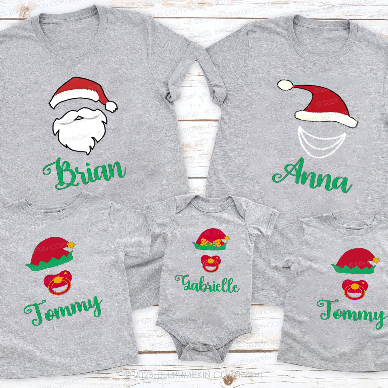 Personalized Funny Christmas Avatar Family Matching Shirts