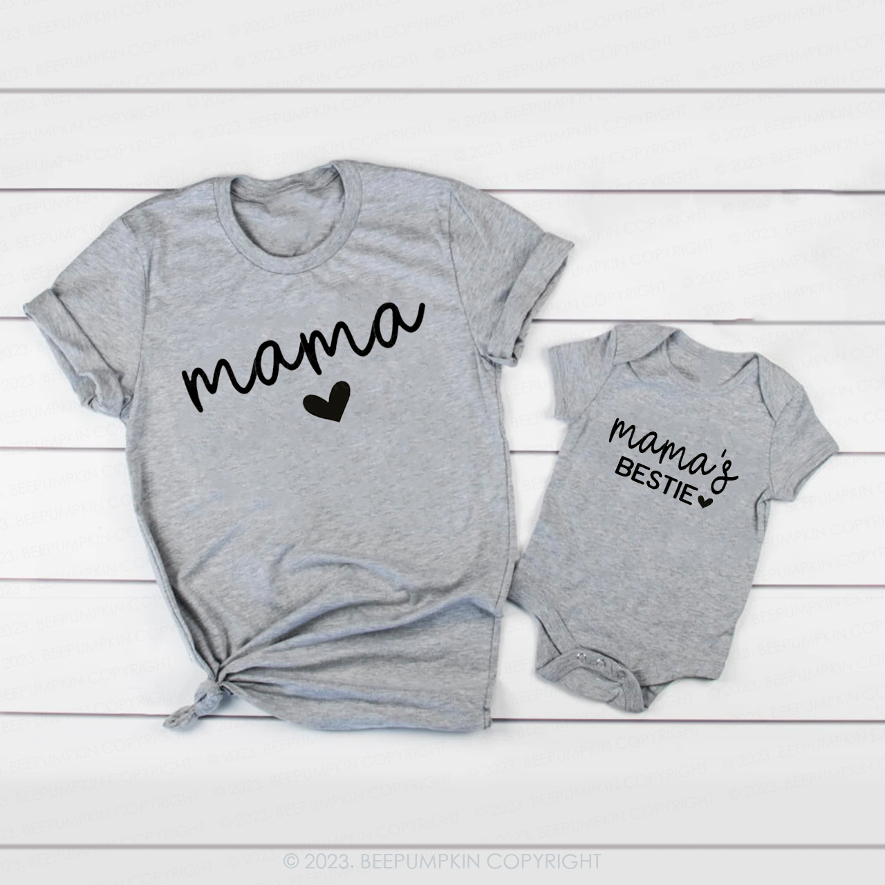 Mama is My Bestie Valentine Family Matching Shirts