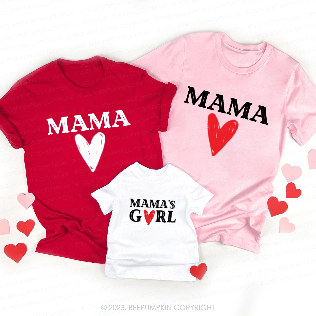 Mama and Mama's Boy Valentine Family Matching Shirts