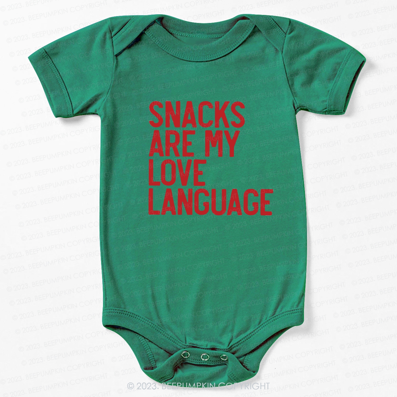 Snacks Are My Love Language Bodysuit For Baby