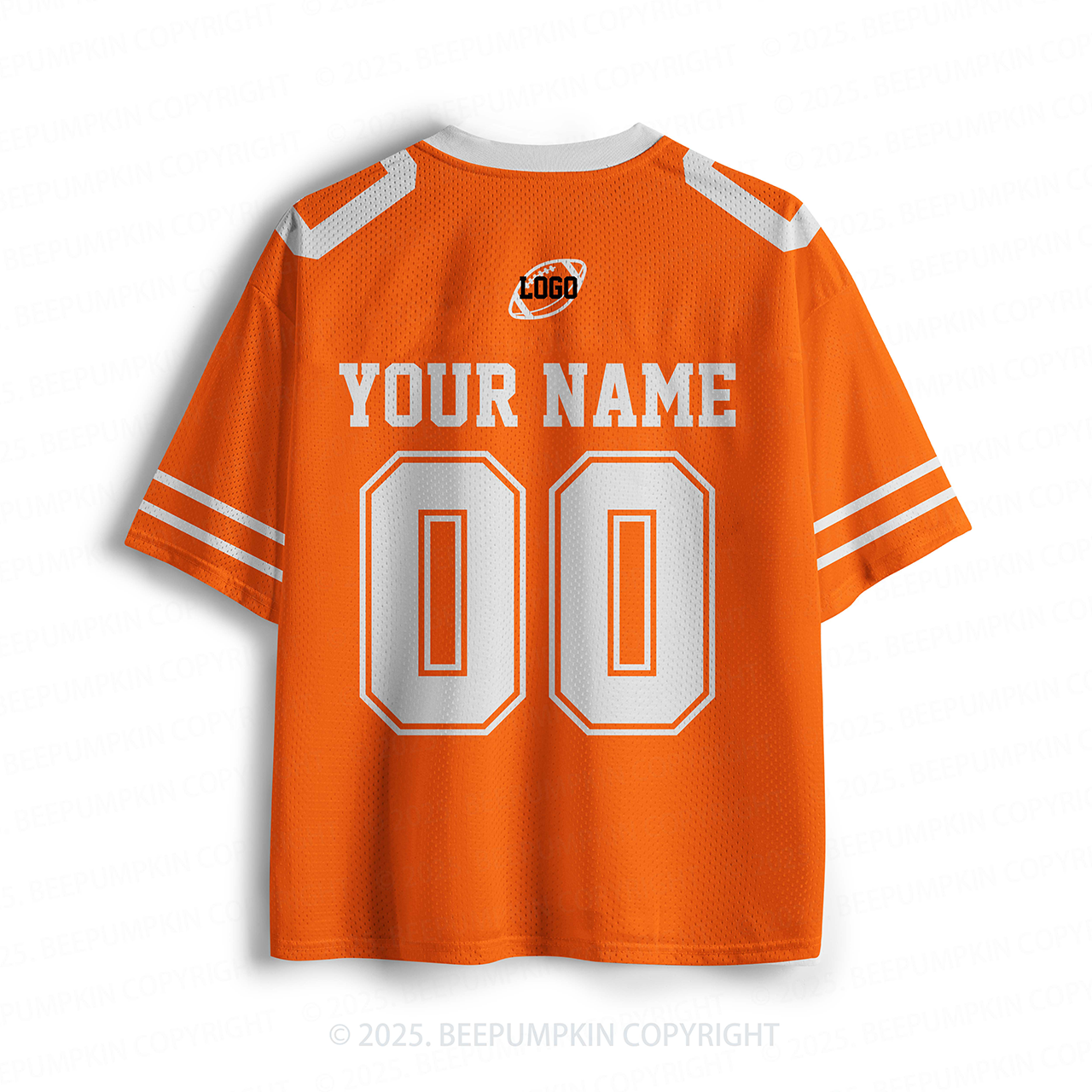 Personalized Team Name & Number Orange Toddler&Kid's Sport Jersey Beepumpkin