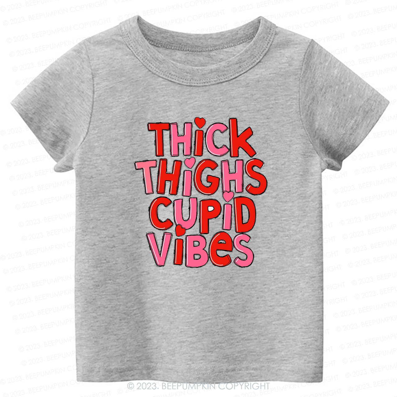 Thick Thighs Cupid Vibes -Toddler Tees