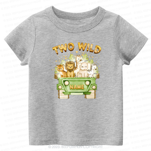 Two Wild Named Safari  -Toddler Tees