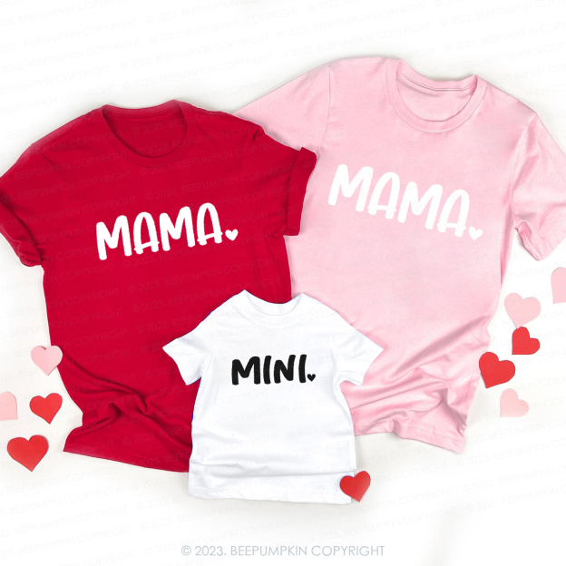 Personalized Valentine's Day Family Matching Shirts With Name