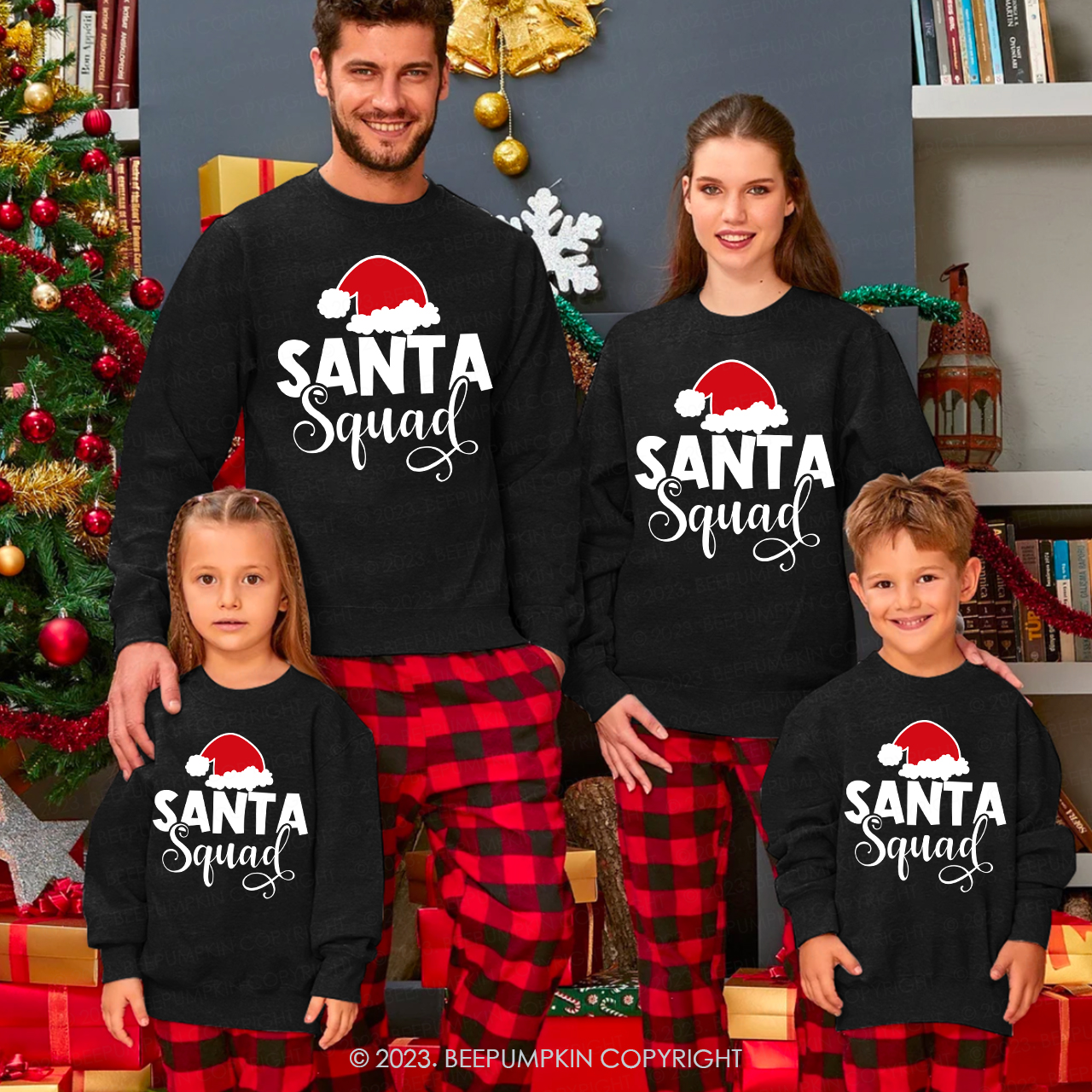 Santa Squad Funny Christmas Matching Sweatshirt