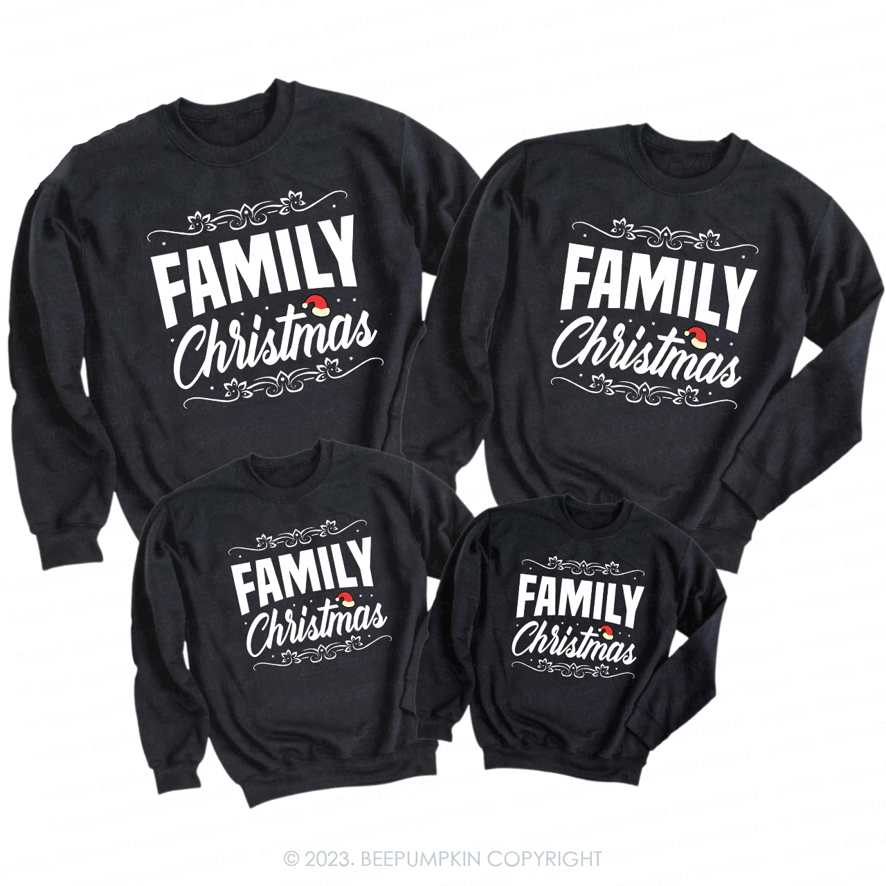 Family Christmas Celebration Sweatshirt  2023