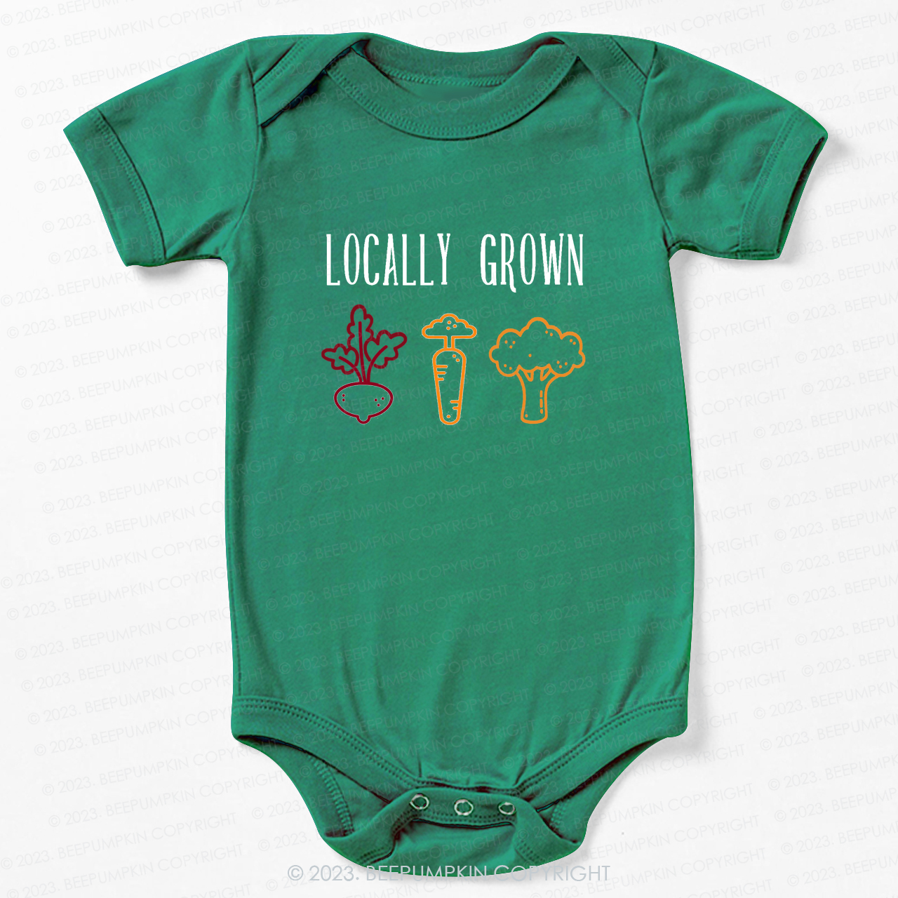 Locally Grown Vegetable Bodysuit For Baby