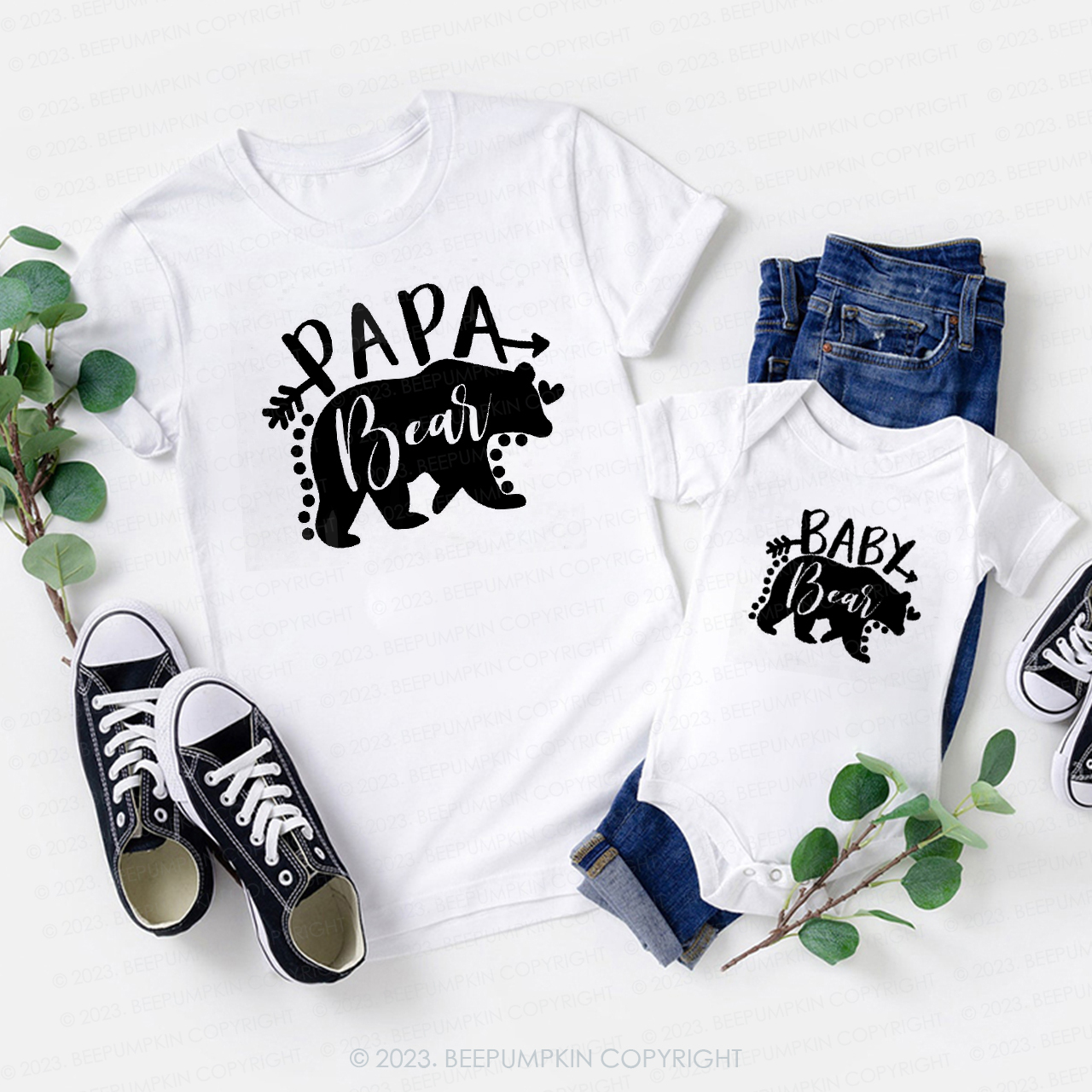 Personalized Family Bear Shirt Matching For Daily