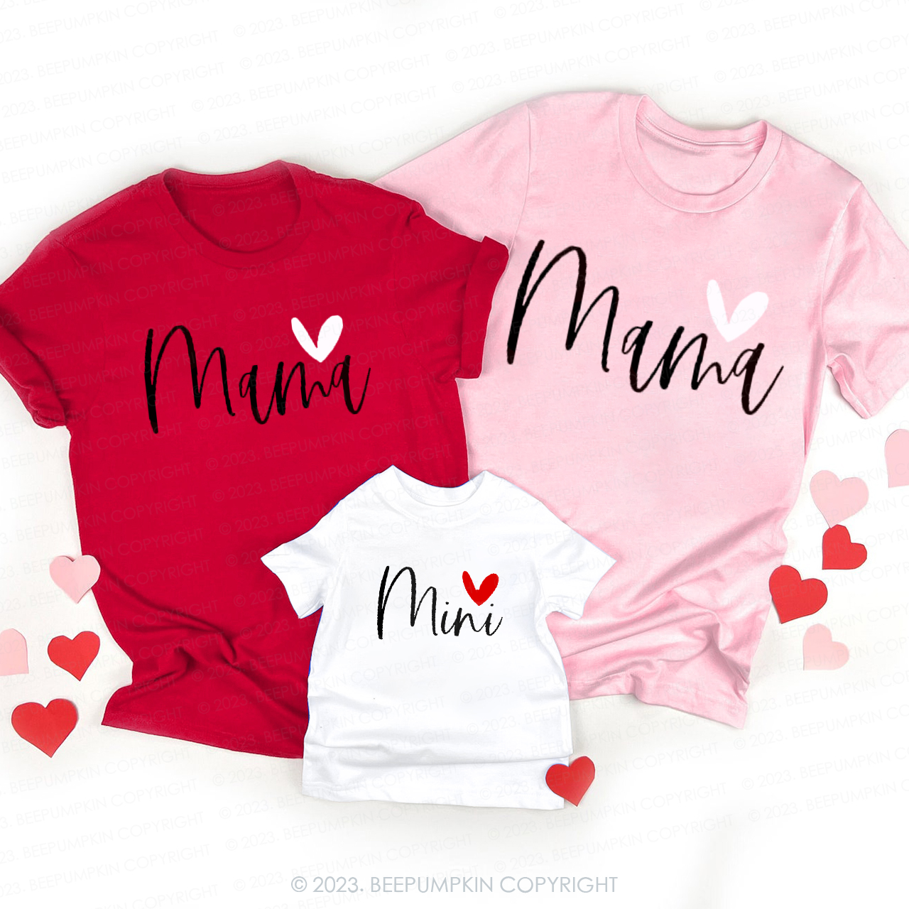 Mama Mini Matching Valentines Day Shirts