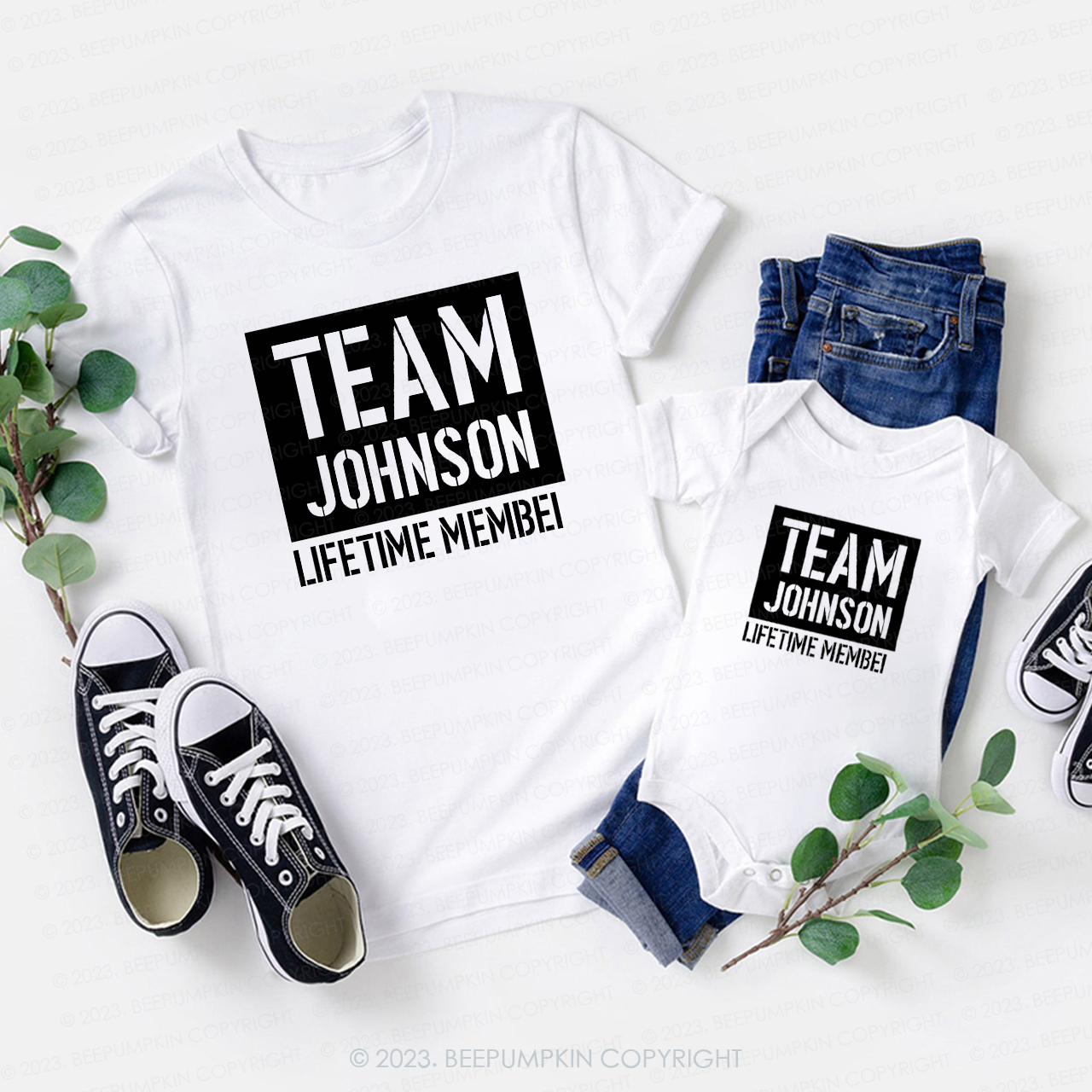 Family Team Lifetime Membei Matching T-shirt Sale-Beepumpkin™