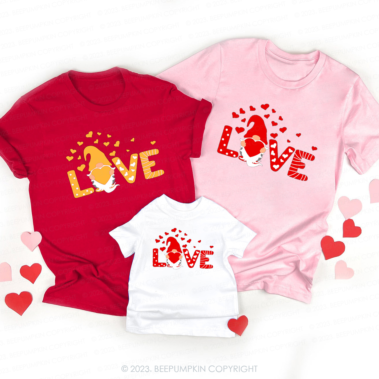 Happy Valentine Love Gnomes Shirts
