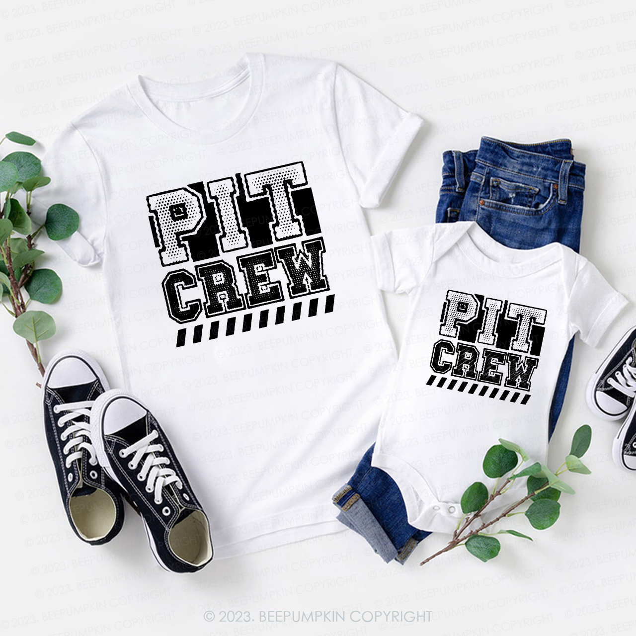 PIT CREW Family Group Matching T-shirts