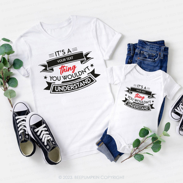 Personalized It's A Surname Thing You Wouldn't Understand Family Matching Family Shirts