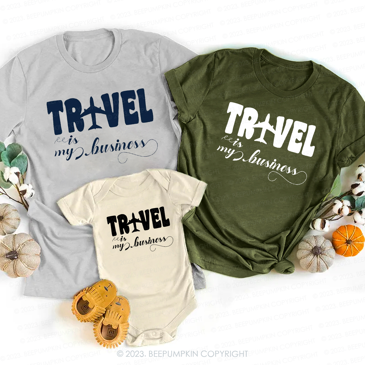 Travel Is My Business Travel Lover Family Matching Shirts