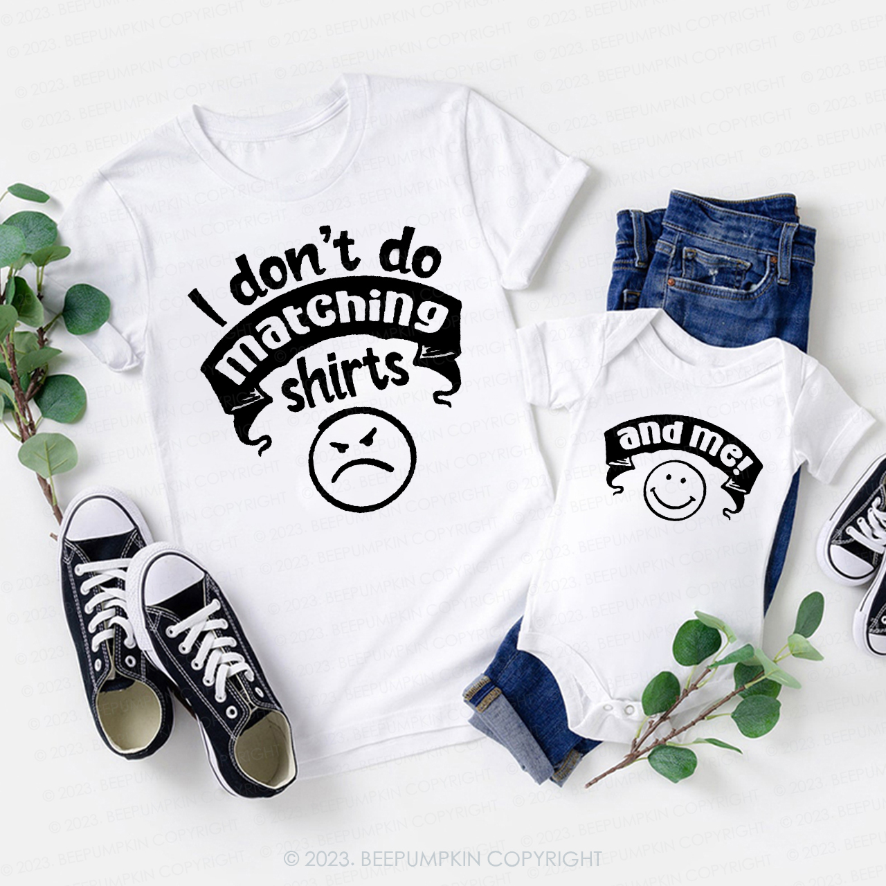 I Don't Do Funny Expression Family Vacation Matching Shirts