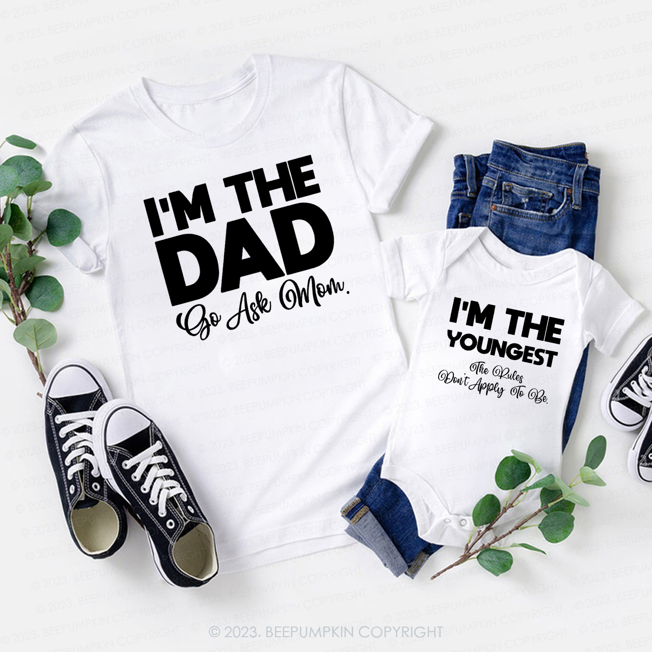 I'm The Name Funny Trendy Family Gift Matching T-Shirts