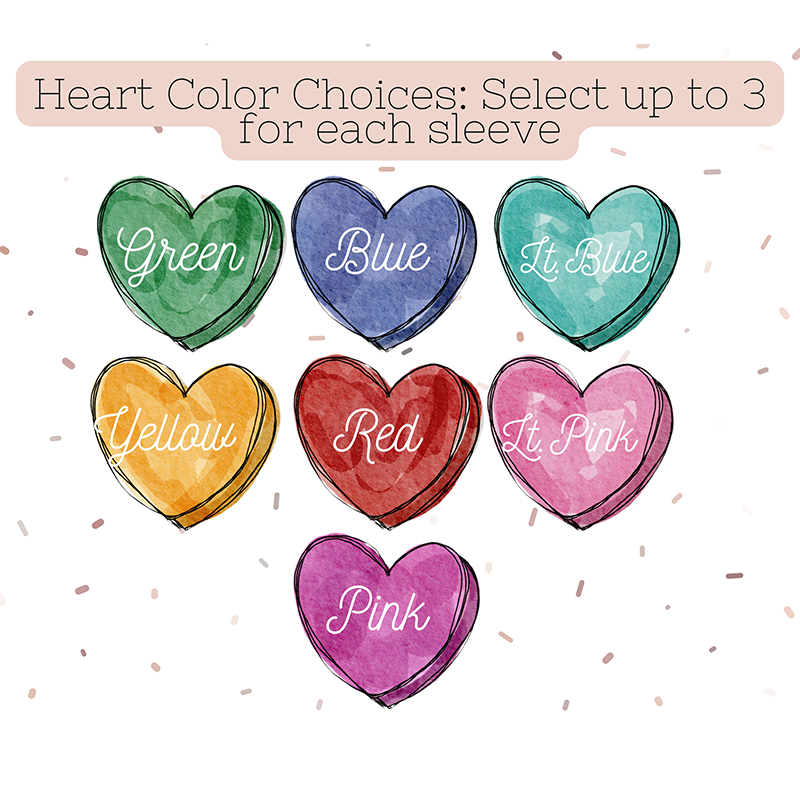 Personalized Wears Her Heart On Her Sleeve Sweatshirts