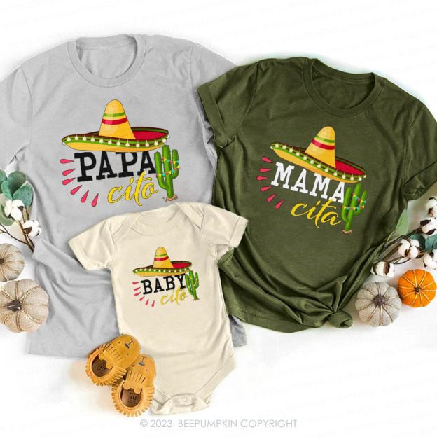 Customized Cactus Cinco Fun Family Matching Shirts 
