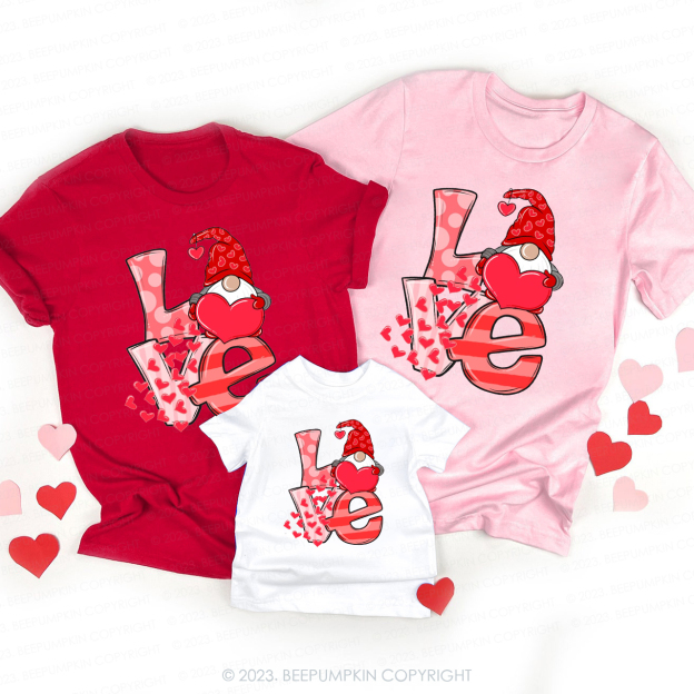 Love Cute Elf Happy Valentines Day Shirts