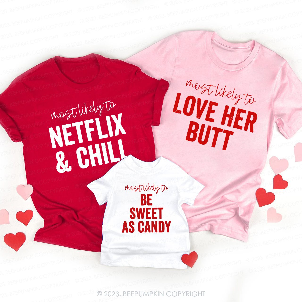 Most Likely To Funny Valentines Party Shirts For Family