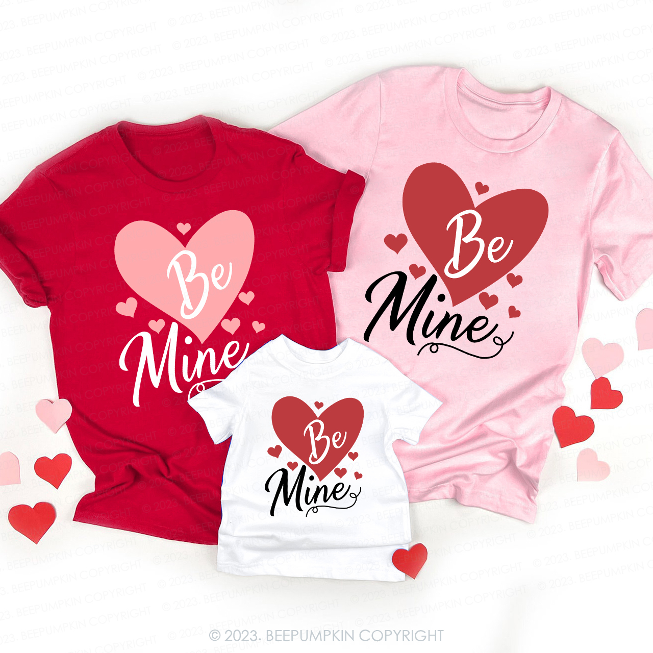 Be Mine Romantic Funny Valentines Shirts For Family