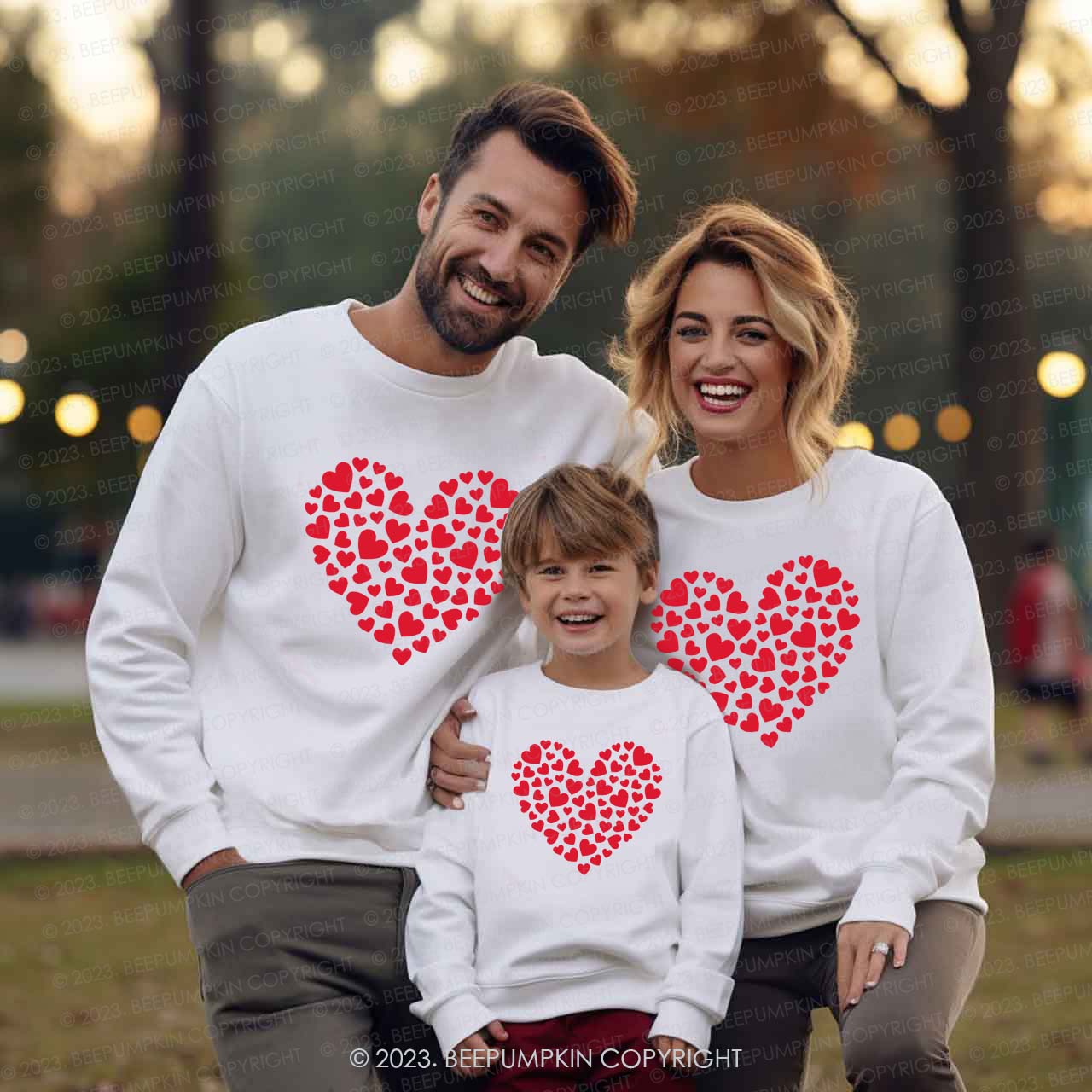 Sweetheart Valentine's Day Family Matching Sweatshirts