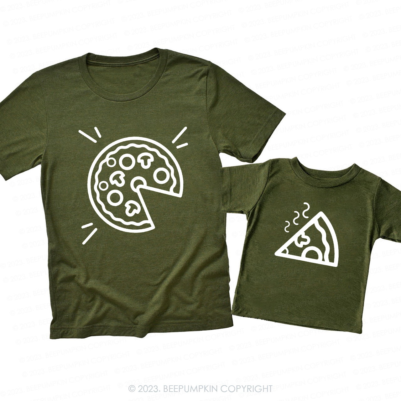 Pizza Shirts Matching Dad& Me Shirts