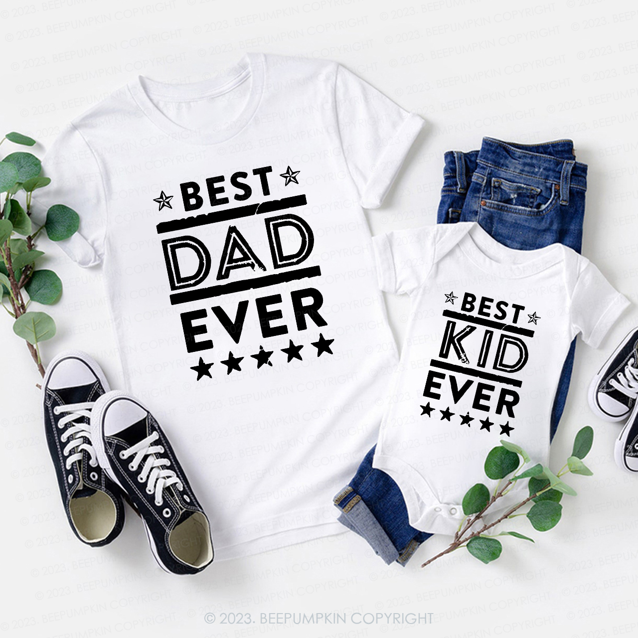 Personalized BEST XXX EVER Family Matching T-Shirts