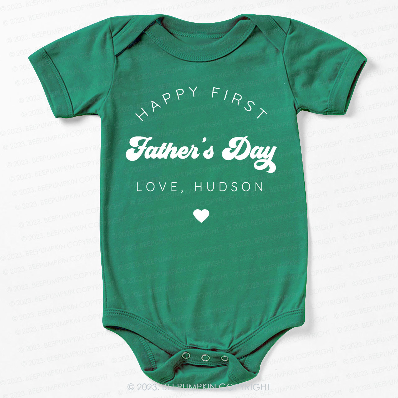 Happy First Fathers Day Bodysuit For Baby