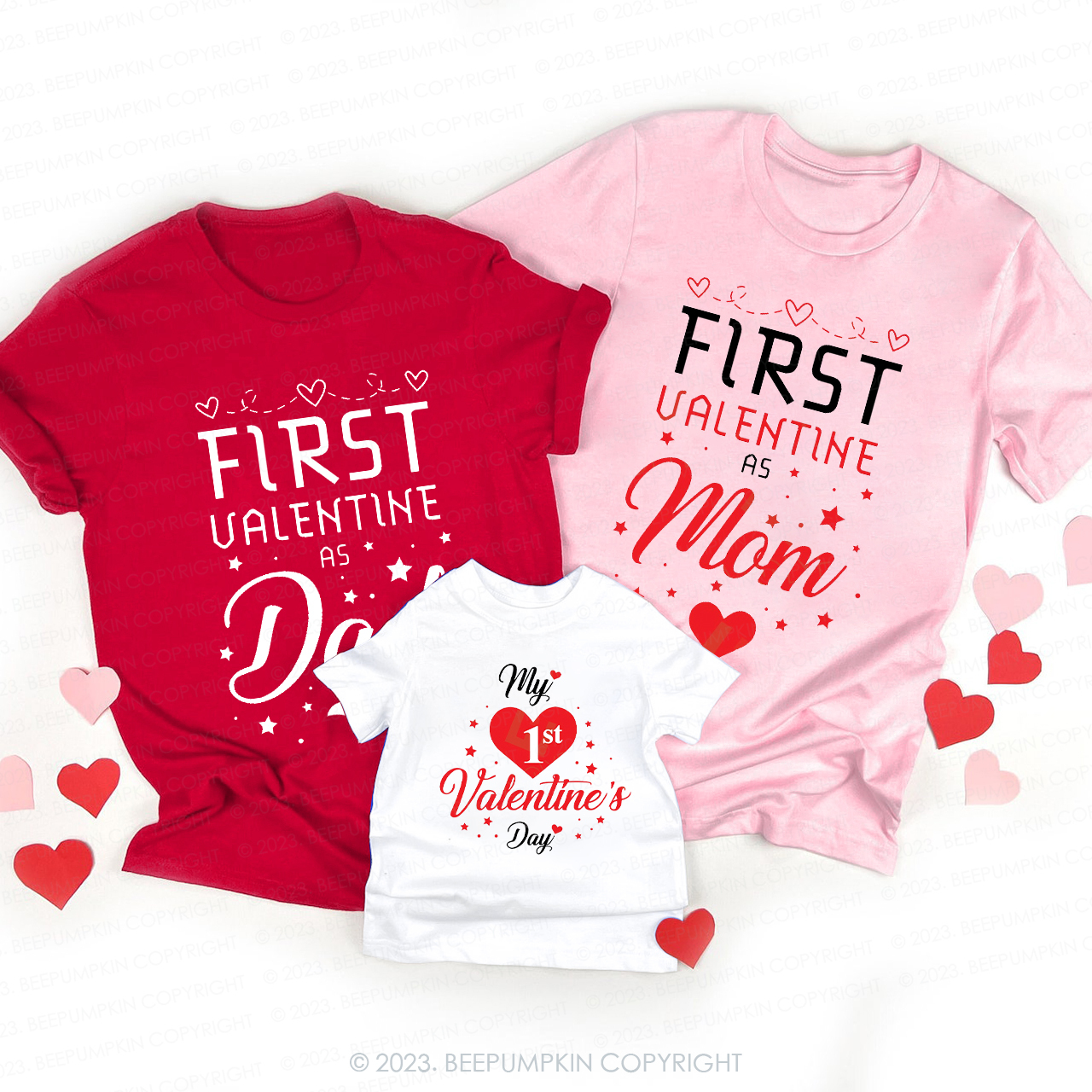 My First Valentine Day Family Matching Shirts