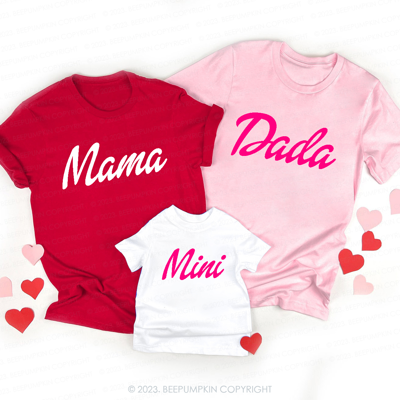 Valentine's Mommy Dad Me Family Matching Shirts