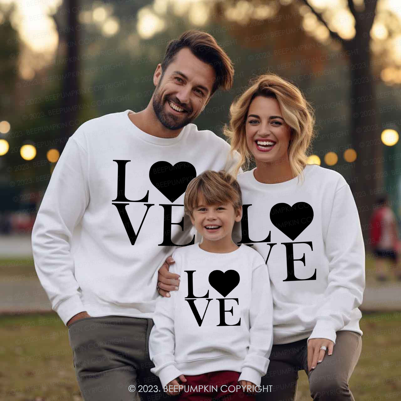 The Most Obvious Love Valentine's Family Matching Sweatshirt
