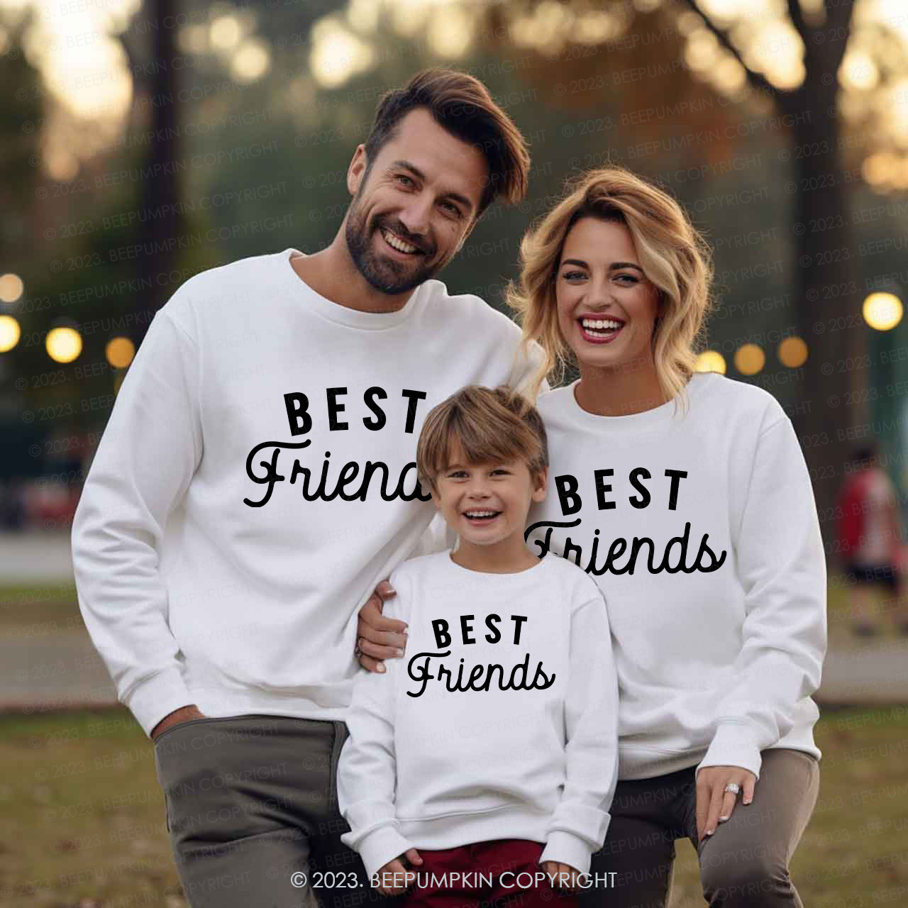 My Real Best Friends Valentine's Family Matching Sweatshirt
