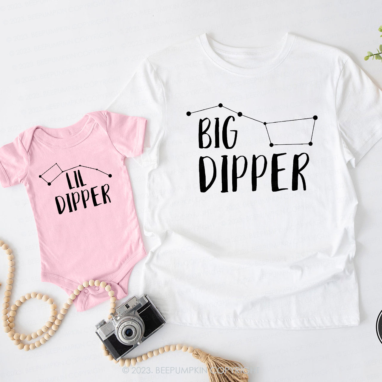 Big Dipper Lil Dipper Matching Dad& Me Shirts