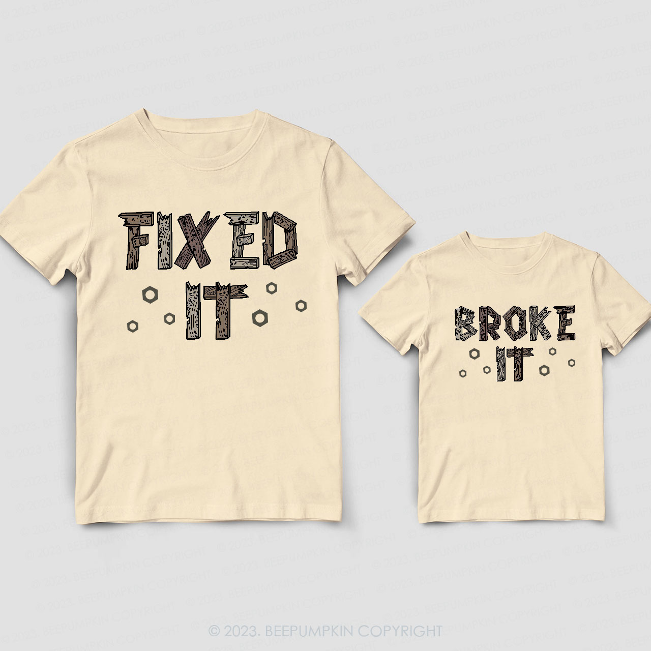 Broke It Fixed It Matching Dad& Me Shirts