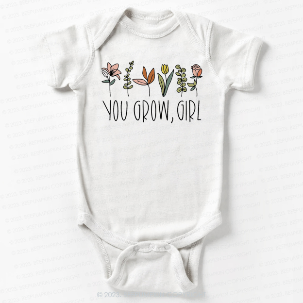You Grow Girl Unique Bodysuit For Baby