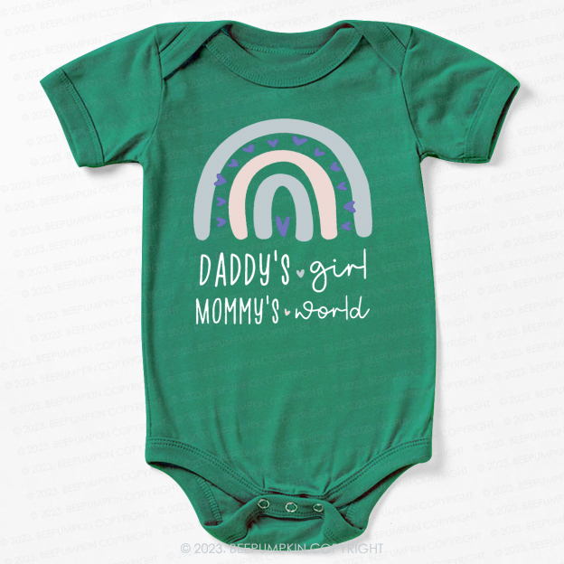 Daddys Girl And Boy Mommys World Bodysuit For Baby