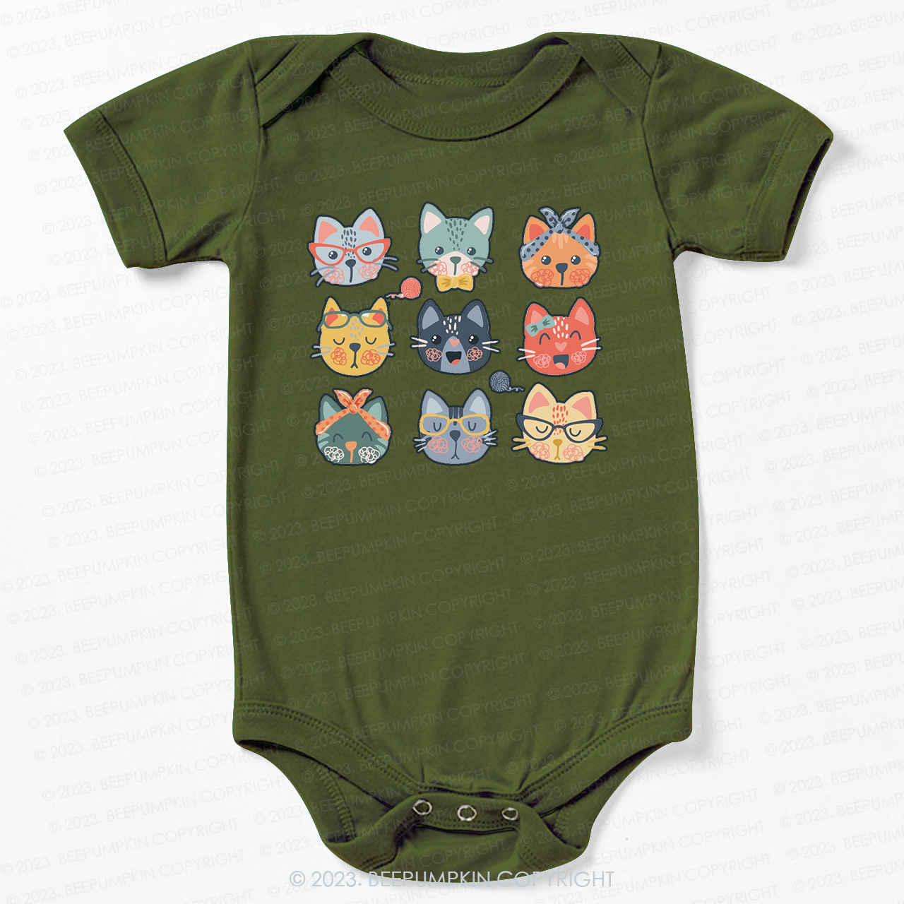 Cute Cat Lover Bodysuit For Baby