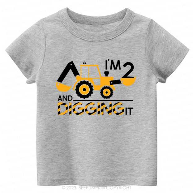 I'm Digging It Birthday Tractor -Toddler Tees