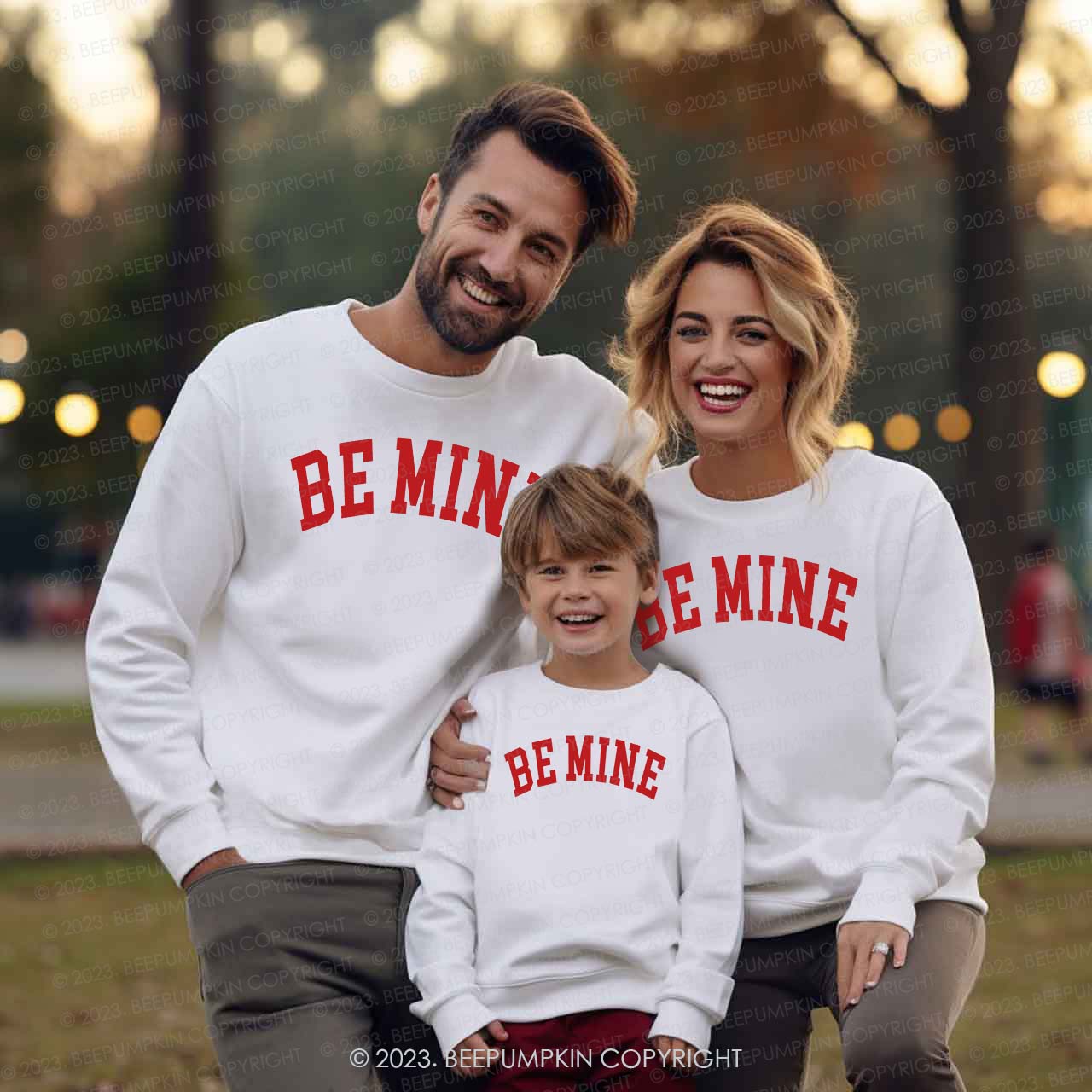 Be Mine Valentine's Family Matching Sweatshirt