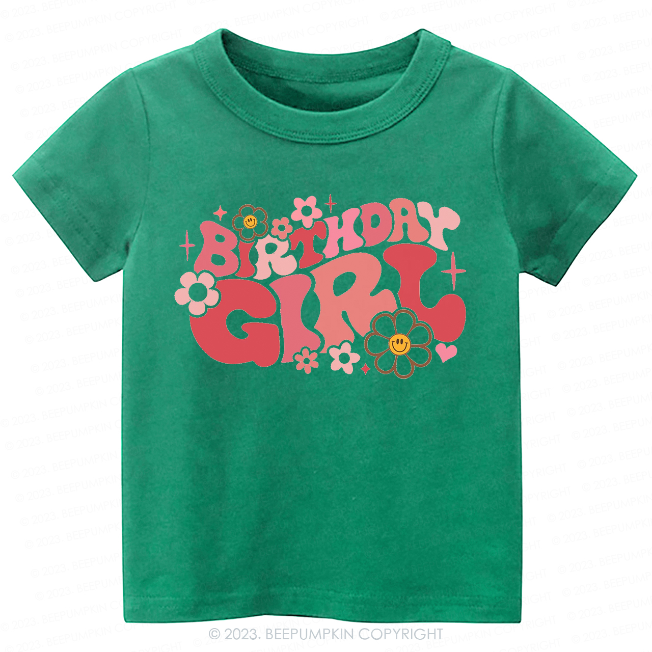 Pink Retro Birthday -Toddler Tees
